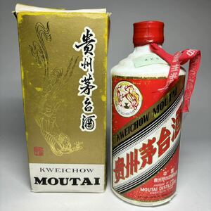 未開栓 貴州茅台酒 マオタイ酒 天女ラベル 重量977g 500ml 53% 箱付き 陶器 白酒 KWEICHOW MOUTAI 中国酒 紹興酒