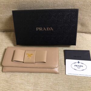 PRADA プラダ サフィアーノ リボン 財布 CAMMEO