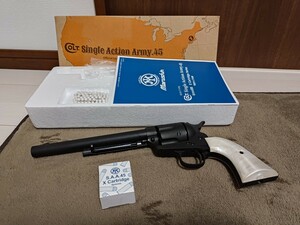 【超美品】マルシン SAA45 キャバルリー ブラックヘビーウェイト品 スペアカート6発付き ガスリボルバー エアソフトガン【送料無料】