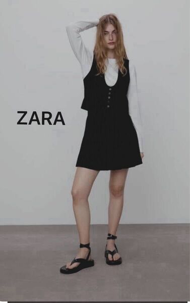 ZARA プリーツミニスカート　ショートパンツ付き　新品未使用