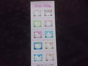 Штампов печать Hello Kitty Hello Kitty 50 Yen Stamp x 10 листов