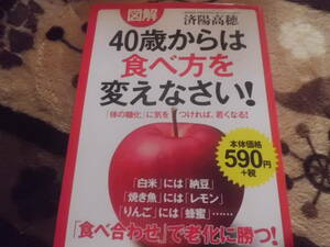 図解 40歳からは食べ方を変えなさい! 「体の糖化」に気をつければ、若くなる! 送料185円～