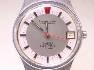 ■♪価格高騰! 資産価値！稼働 電池新品高級超レア！ビンテージ！ OMEGA オメガ Constellation コンステレーション ELECTRONIC f300Hz音叉2