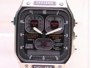 ■♪価格高騰! 資産価値！ ジャンク メンズ ビンテージ 高級超レア！ CITIZEN シチズン デジアナ ジェットボーイジャンク品