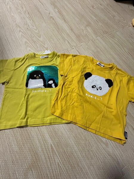 ミモランド　スパンコール動物Tシャツ　2枚セット