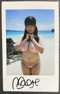 小野めぐ　直筆サイン入り チェキ　最新　DVD スローな彼女　購入特典 1