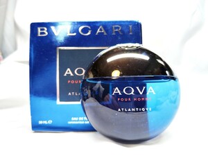 50ml【ほぼ未使用】【送料無料】BVLGARI ブルガリ AQVA アクア プールオム Atlantiqve アトランティック POUR HOMME オードトワレ