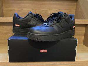 SUPREME NIKE AF1 US 11 29.0 cm AIR FORCE 1 LOW BLACK BOX ロゴ 黒 シュプリーム ナイキ エアフォース1 スニーカー ブラック