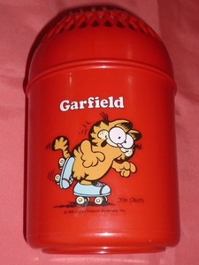  ultra rare! retro 1978 year Garfield waste basket dumpster 