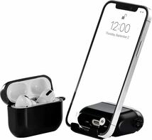 2311163☆ 【2022年AirStand】AirPods Proケース 携帯電話スタンド付きのAirPods Pro 第1世代/第2世代 ケース 全面保護カバー 耐衝撃_画像1