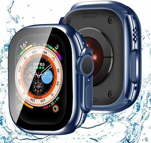 2301334☆ FAZHAN for Apple Watch カバー Series Ultra 2/Ultra アップルウォッチ カバー 49mm 対応 Apple Watch (49mm,防水のブルー)