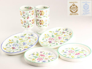 洋食器　MINTON　ミントン　HADDON HALL BLUE　テーブルウェア　6客　A3105