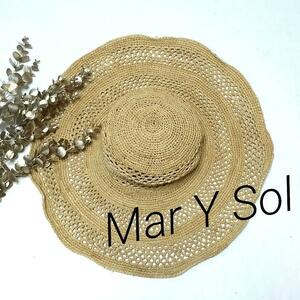 【マダガスカル産】Mar Y Sol マリソル handmade　麦わら帽