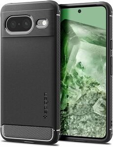 Spigen Google Pixel8 ケース TPU ソフトケース　ラギッド・アーマー ACS06277 (マット・ブラック)