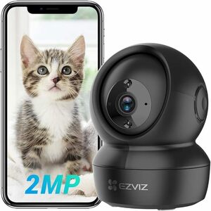 見守りカメラ ペットカメラ 屋内 防犯カメラ EZVIZ C6N ブラック