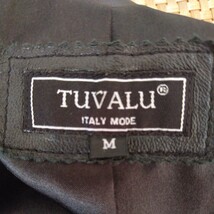 TUVALU ITALY 鹿皮 レザージャケット ブラック メンズMサイズ ラムレザー2／6_画像8