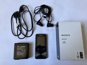 ★中古 美品★SONY ソニー WALKMAN ウォークマン NW-S315 16GB 動作確認済み 完動品 AC充電アダプター付 Bluetooth 黒 ブラック