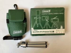 ★中古 美品★Coleman コールマン コンパクトデジタルカメラ 三脚 携帯電話アタッチメント付き 自由雲台