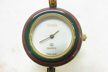 Z275-N37-229 ◎ GUCCI グッチ 1100-L レディース クオーツ 腕時計 現状品①◎_画像1