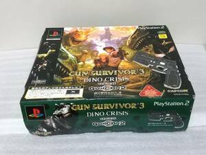 プレステ2 PS2 ガンサバイバー3 GAN SURVIVOR3 ディノクライシス DINO CRISIS ガンコン2同梱セット 中古 箱付き 動作未確認