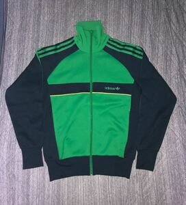 adidas アディダス originals オリジナルス トレフォイル ジャージ track top jacket トラックトップ 海外製 緑 紺 グリーン ネイビー S M