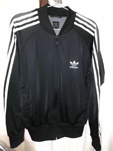 adidas アディダス originals オリジナルス ATP 復刻 トレフォイル superstar スーパースター SST ジャージ 黒 白 ブラック BLACK XS