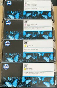 ★HP 純正未使用インク ジェットプリントカートリッジ81 イエロー ライトマゼンタC4933A C4935A 4点★HP46