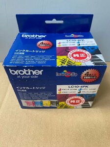 ★未開封品★brother★純正ブラザー インクカートリッジLC10-4pk 4色★90555