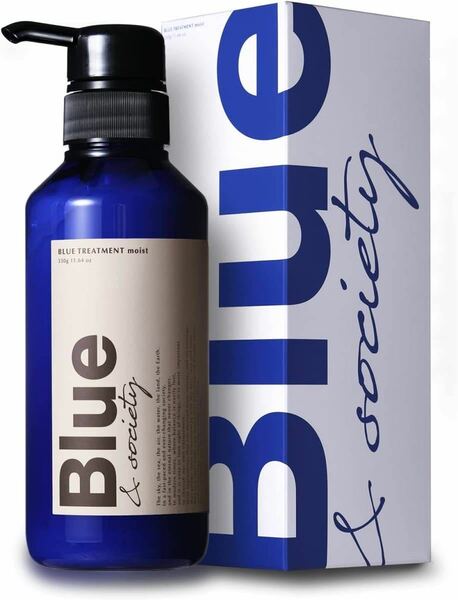 Blue 香水トリートメント 330g メンズ プロ調香師が監修 ジャスミン&ホワイトムスクの香り 美容室専売品 ブルーコンディショナー