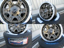 WORK CRAG T-GRABIC2 16x6.5 +38 6-139.7 アッシュドチタンカットリム GY NASCARセット 200系ハイエース　レジアスエース_画像3