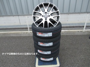 CRIMSON Limix LINEA LL-05 16x5.0 +45 4-100 BK/POL 新品輸入タイヤセット Kカー 軽自動車 絶版