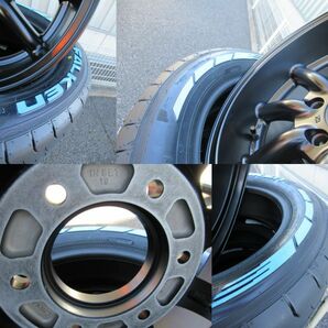 FABULOUS BARONE MC-9 WIDE SERIES 17x9.5 +18 6-139.7 セミグロスブラック FALKEN W11 215/60R17 200系ハイエース オーバーフェンダーの画像4