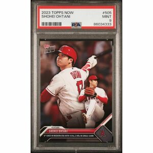 PSA9 大谷翔平　MLB Topps now 10奪三振＆2本塁打 ♯505