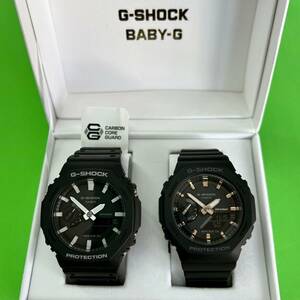 セール！ 新品 カシオ正規保証付き★G-SHOCK ペアウォッチ メンズ GA-2100-1AJF レディース GMA-S2100-1AJF ブラック 腕時計★プレゼントに