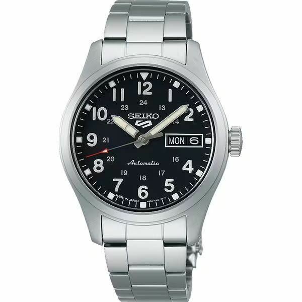 セール! 新品 セイコー正規保証付き★SEIKO 5スポーツ SBSA197 [Field Sports Style] 機械式時計 自動巻 黒文字盤 ステンレス メンズ腕時計