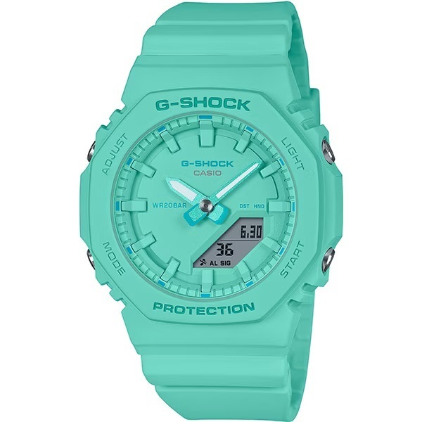 特価 新品★カシオ正規保証付き★G-SHOCK GMA-P2100-2AJF ティファニーブルー ターコイズブルー 薄型 針 デジタル 耐衝撃 レディース腕時計
