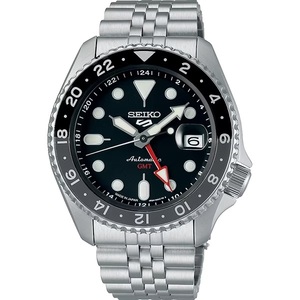 送料無料★特価 新品 SEIKO正規保証付き★セイコー5スポーツ SBSC001 [SKX Sports Style] GMT メカニカル 自動巻 黒文字盤 メンズ腕時計