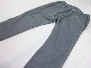  бесплатная доставка!! Lee Lee LM5922 Baker укороченные брюки лодыжка Hickory полоса легкий хлопок брюки L W примерно 79CM сделано в Японии 