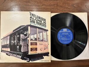 【USオリジナル】THELONIOUS MONKセロニアス・モンク ■ THELONIOUS ALONE IN SAN FRANCISCO/ RIVERSIDE RLP 312/ジャズ【送料無料】 