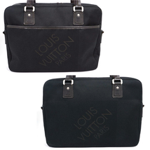 【美品】Louis Vuitton ダミエジェアン ヤック ビジネスバッグ PCバッグ 鞄 ノワール 黒 DAMIERGEANT メンズレディース ジュアン M93082_画像2