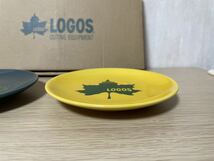 LOGOS ミニプレート12cm 2枚組 小皿 ロゴス 磁器 非売品_画像5