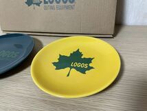 LOGOS ミニプレート12cm 2枚組 小皿 ロゴス 磁器 非売品_画像3