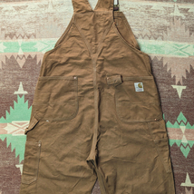 ダブルニー 【Carhartt】 70s Brown Duck Overalls / 70年代 カーハート ブラウンダック オーバーオール カバーオール ビンテージ 60s80s_画像9