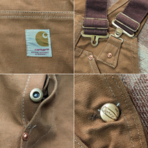 ダブルニー 【Carhartt】 70s Brown Duck Overalls / 70年代 カーハート ブラウンダック オーバーオール カバーオール ビンテージ 60s80s_画像10