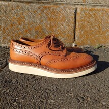 Tricker's BOURTON UK7 シーシェイド カスタム クッションソール ウイングチップシューズ トリッカーズ バートン_画像4