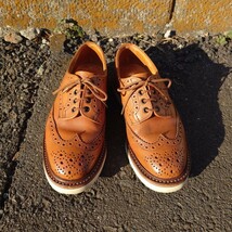 Tricker's BOURTON UK7 シーシェイド カスタム クッションソール ウイングチップシューズ トリッカーズ バートン_画像2