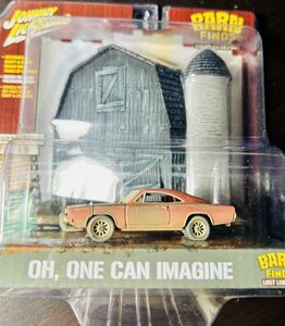 ジョニーライトニング 1969 ダッジ チャージャー BARN FINDS LOST LEGENDS 1/64 ジオラマ Dodge Charger