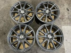 （151AH）【17×7J 100/5H +50】FINAL SPEED 中古アルミホイール4本セット