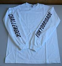 E02-2034　中古品　CHALLENGER　チャレンジャー　L/S　TOKYO　BRIGADE　TEE　Mサイズ　WHITE _画像3