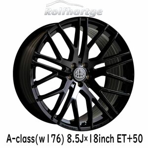 Rolfhartge X10 EVO ホイール 4本セット W176 BENZ Aクラス 18インチ 8.5J 1台分 グロスブラック ロルフハルトゲ ベンツ